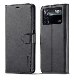 IMEEKE Wallet tok Xiaomi Poco X4 Pro 5G fekete