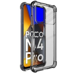 IMAK Védő szilikon borítás + fólia Xiaomi Poco M4 Pro fekete