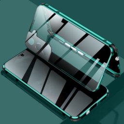 Mágneses burkolat 360 Samsung Galaxy S21 FE 5G zöld