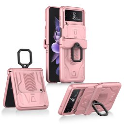 GKK CAMSHIELD Védőburkolat Samsung Galaxy Z Flip 3 5G rózsaszín