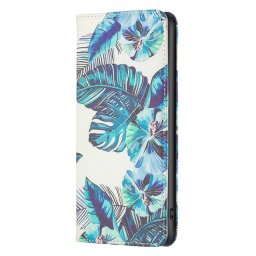 ART Wallet tok Xiaomi Poco M4 Pro 5G / Redmi Note 11S 5G BLUE LEAVES