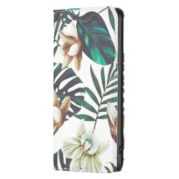 ART Wallet tok Xiaomi Poco M4 Pro 5G / Redmi Note 11S 5G GREEN LEAVES