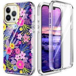 DUAL ART Tartós borítás Apple iPhone 13 Pro Max FLORAL telefonhoz