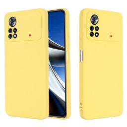 RUBBER Gumi borítás Xiaomi Poco X4 Pro 5G sárga