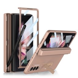 GKK BOX Védőburkolat állvánnyal Samsung Galaxy Z Fold 3 5G gold