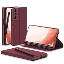GKK PEN Flip borító tollal Samsung Galaxy S22 Plus 5G bordó