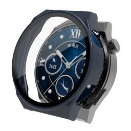 Műanyag borítás védőüveggel Huawei Watch GT 3 Pro 46mm kék