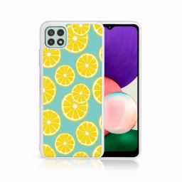 PROTEMIO MY ART szilikon borítás Samsung Galaxy A22 5G LEMON (121)
