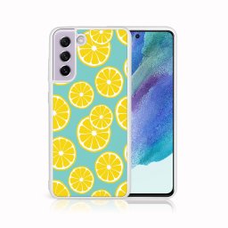 PROTEMIO MY ART szilikon borítás Samsung Galaxy S21 FE 5G LEMON (121)