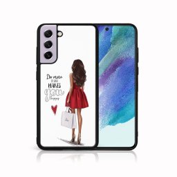 PROTEMIO MY ART Szilikon borítás Samsung Galaxy S21 FE 5G RED DRESS (137)