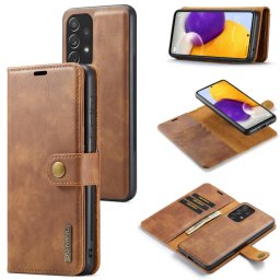 DG.MING Wallet tok 2 az 1-ben Samsung Galaxy A73 5G barna