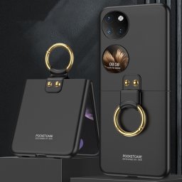 GKK HOOK Műanyag borítás Huawei P50 zsebtartóval, fekete