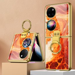GKK GLASS Védőburkolat Huawei P50 Pocket FIRE tartóval