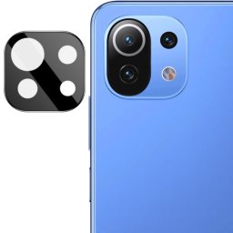 IMAK FULL COVER Üveg Xiaomi Mi 11 Lite / 11 Lite 5G / 11 Lite NE 5G fényképezőgéphez fekete
