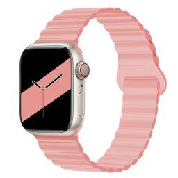 REVERSE szilikon szíj Apple Watch 9 / 8 / 7 (45mm) / 6 / SE / 5 / 4 (44 mm) / 3 / 2 / 1 (42 mm) rózsaszín