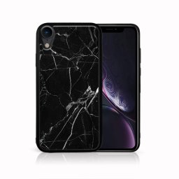PROTEMIO MY ART Védőtok Apple iPhone XR BLACK MARBLE (142) készülékhez