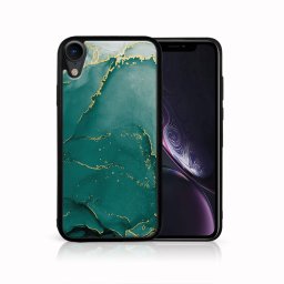 PROTEMIO MY ART Védőtok Apple iPhone XR GREEN MARBLE (145) készülékhez