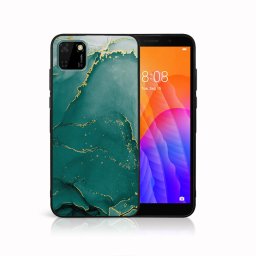 PROTEMIO MY ART Védőburkolat Huawei Y5p -GREEN MARBLE (145)