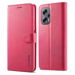 IMEEKE Wallet tok Xiaomi Poco X4 GT rózsaszín
