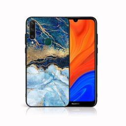 PROTEMIO MY ART Védőtok Huawei Y6p készülékhez - BLUE MARBLE (141)