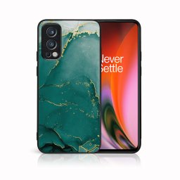 PROTEMIO MY ART Védőburkolat OnePlus Nord 2 5G -GREEN MARBLE (145)