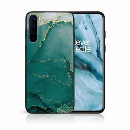 PROTEMIO MY ART Védőtok OnePlus Nord -GREEN MARBLE (145)