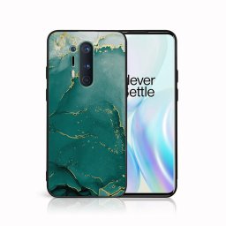 PROTEMIO MY ART Védőtok OnePlus 8 Pro -GREEN MARBLE (145)