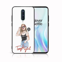 PROTEMIO MY ART Védőtok OnePlus 8-hoz - TOUGH GIRL (131)