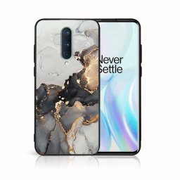 PROTEMIO MY ART Védőtok OnePlus 8-hoz - GREY MARBLE (140)