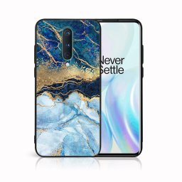 PROTEMIO MY ART Védőhuzat OnePlus 8 - BLUE MARBLE (141)