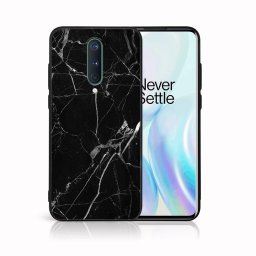 PROTEMIO MY ART Védőtok OnePlus 8 - BLACK MARBLE (142)