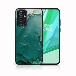 PROTEMIO MY ART Védőtok OnePlus 9 Pro -GREEN MARBLE (145)