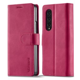 IMEEKE Wallet tok Samsung Galaxy Z Fold4 5G rózsaszín