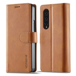 IMEEKE Wallet tok Samsung Galaxy Z Fold4 5G világosbarna
