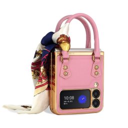 GKK HAND BAG Védőtok Samsung Galaxy Z Flip 3 5G rózsaszín