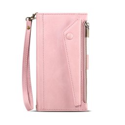 RFID Wallet tok Apple iPhone 14 Pro Max telefonhoz rózsaszín