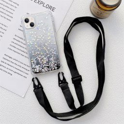 GLIT huzat kábellel Apple iPhone 14 Plus fekete