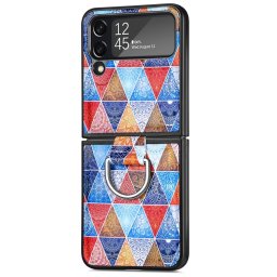JSM COLOR Borító tartóval Samsung Galaxy Z Flip4 5G SZÍNES RHOMBUS