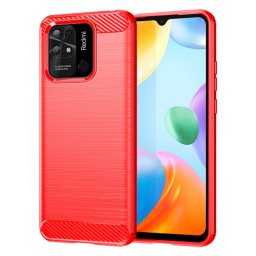 FLEXI TPU burkolat Xiaomi Redmi 10C piros telefonhoz