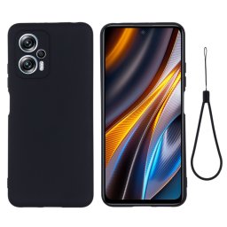RUBBER Xiaomi Poco X4 GT fekete védőburkolat