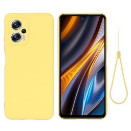 RUBBER Xiaomi Poco X4 GT védőburkolat sárga