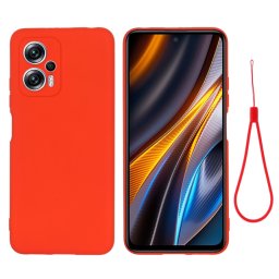 RUBBER Xiaomi Poco X4 GT piros védőburkolat