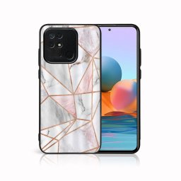 PROTEMIO MY ART Védőtok Xiaomi Redmi 10C-hez - PINK MARBLE (143)