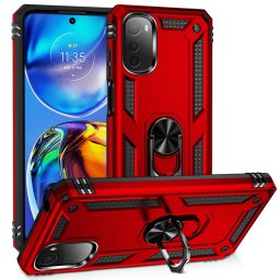 RING tok tartóval Motorola Moto E32 / E32s piros