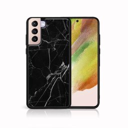 PROTEMIO MY ART Védőburkolat Samsung Galaxy S21 Plus 5G - BLACK MARBLE (142)