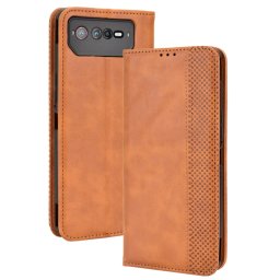 BUSINESS Pénztárca borító Asus ROG Phone 6 / ROG Phone 6 Pro barna