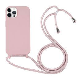 ROPE Huzat kábellel Apple iPhone 14 Pro Max régi rózsaszín