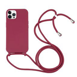 ROPE Huzat kábellel Apple iPhone 14 Pro Max bordó