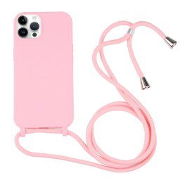 ROPE Huzat kábellel Apple iPhone 14 Pro rózsaszín