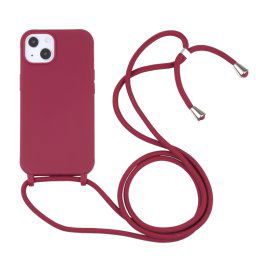 ROPE Huzat kábellel Apple iPhone 14 Plus bordó
